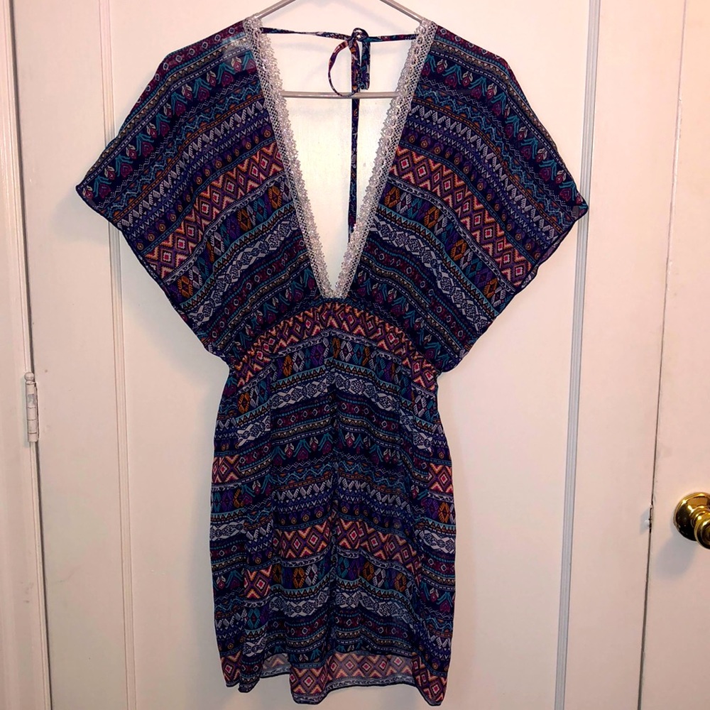 Miken Colorful Swimsuit Cover Up. Medium
